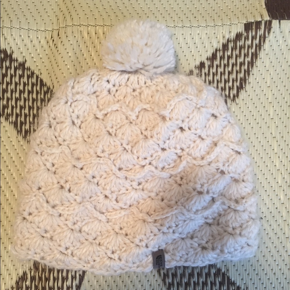 North Face knit beanie- worn twice